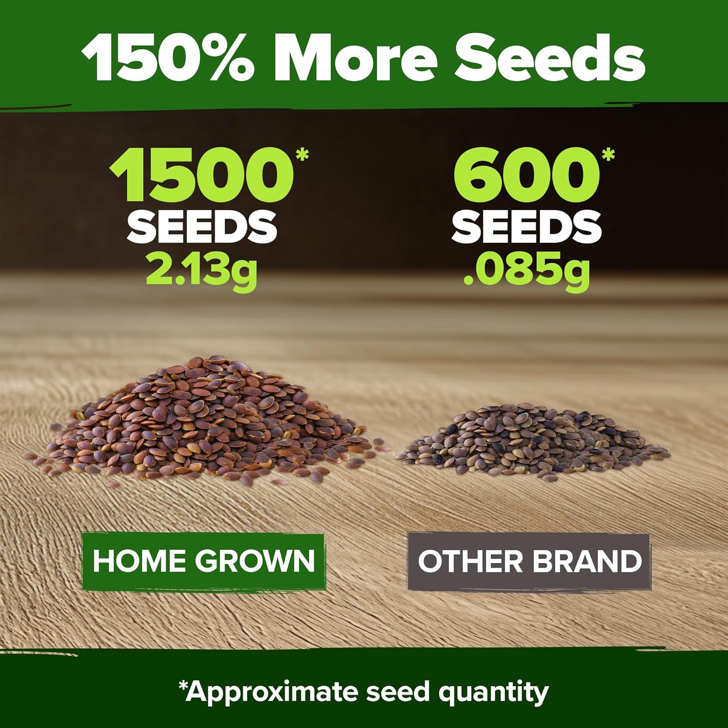 HOME GROWN English Lavender Seeds 1,500+ Non GMO Wildflower Seed for Planting Indoor/Outdoor, High Germination, Plant Flower Seeds (Lavandula antustifolia)