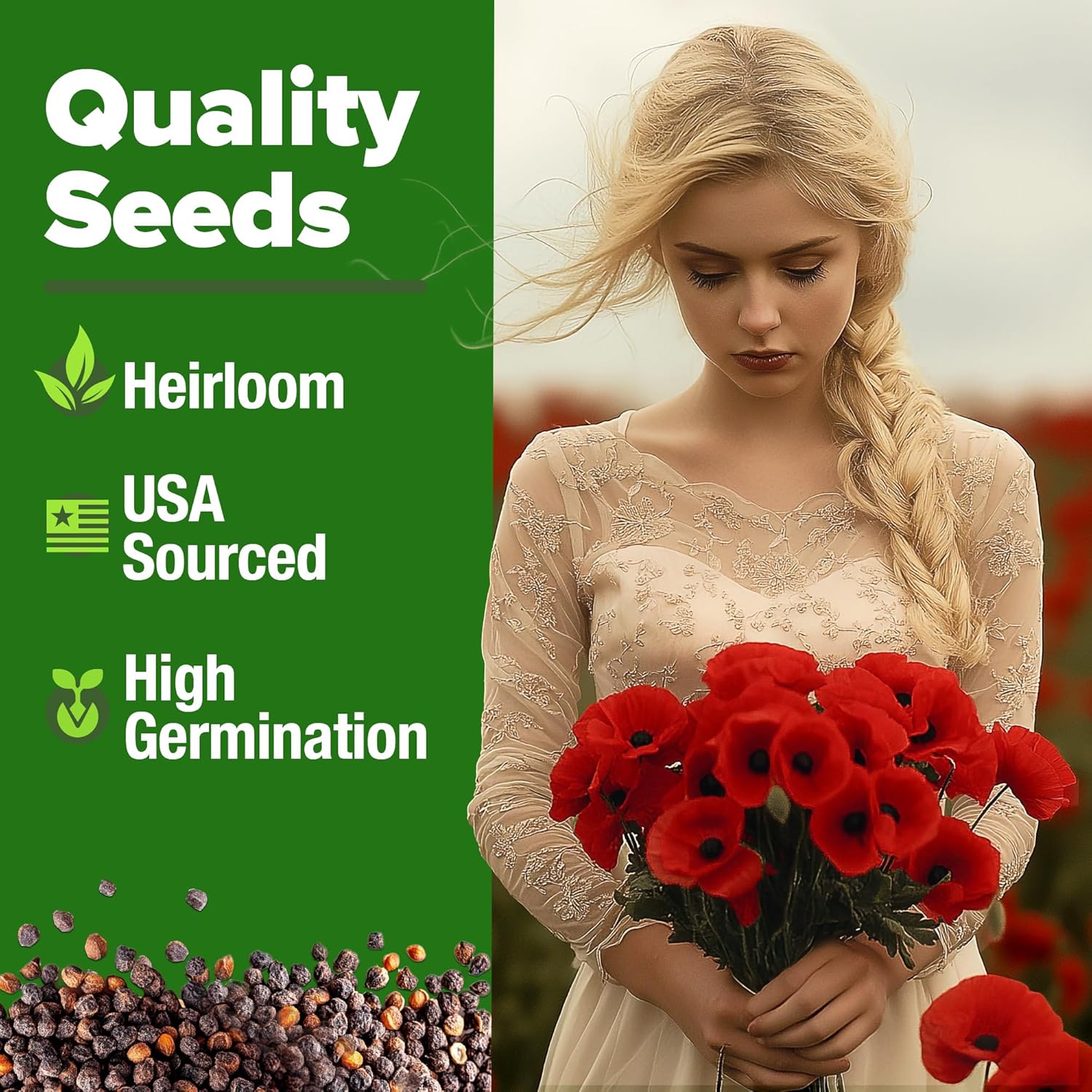 HOME GROWN English Lavender Seeds 1,500+ Non GMO Wildflower Seed for Planting Indoor/Outdoor, High Germination, Plant Flower Seeds (Lavandula antustifolia)