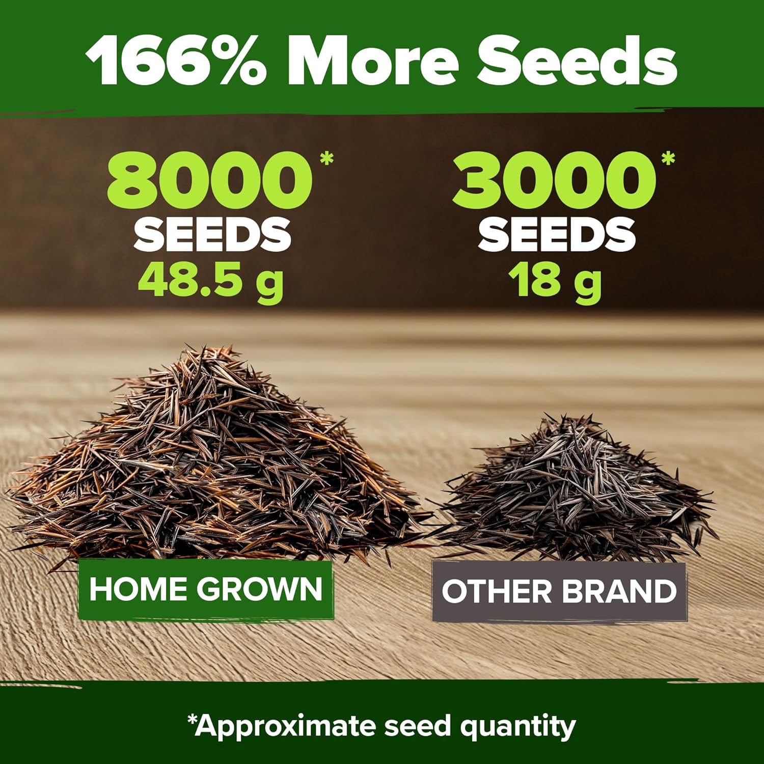 HOME GROWN English Lavender Seeds 1,500+ Non GMO Wildflower Seed for Planting Indoor/Outdoor, High Germination, Plant Flower Seeds (Lavandula antustifolia)