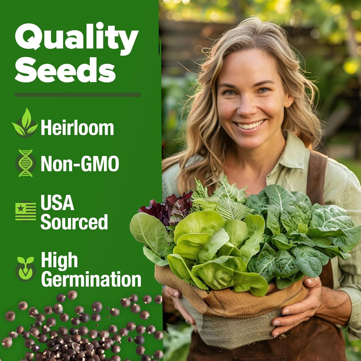 HOME GROWN Arugula Seed 2 Pack – 4350 Vegetable Seeds – Non GMO Ideal Seeds for Hydroponic Garden Indoor – Premium and Heirloom Arugula Seeds for Planting (Eruca vesicaria)