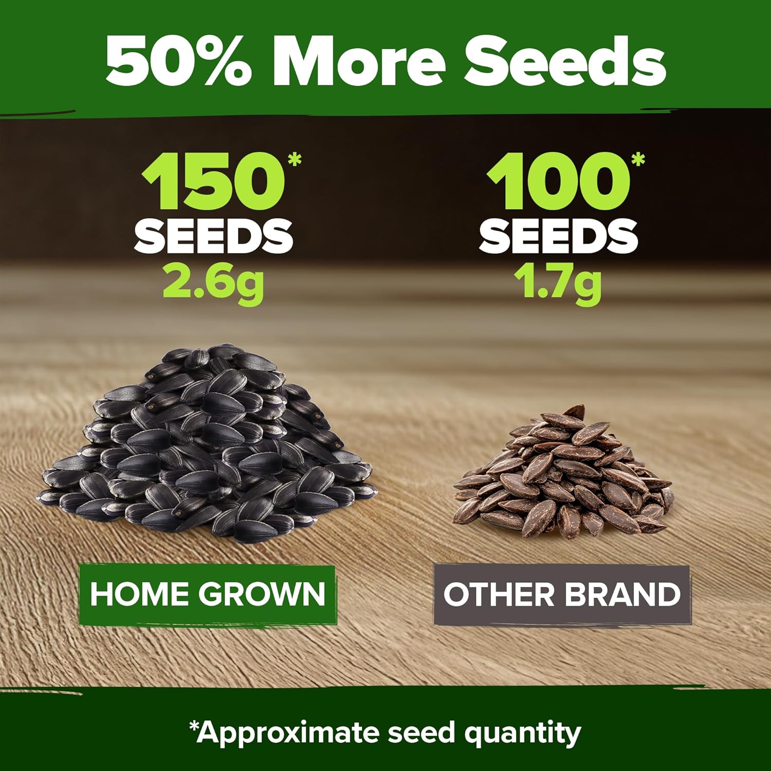 HOME GROWN Arugula Seed 2 Pack – 4350 Vegetable Seeds – Non GMO Ideal Seeds for Hydroponic Garden Indoor – Premium and Heirloom Arugula Seeds for Planting (Eruca vesicaria)