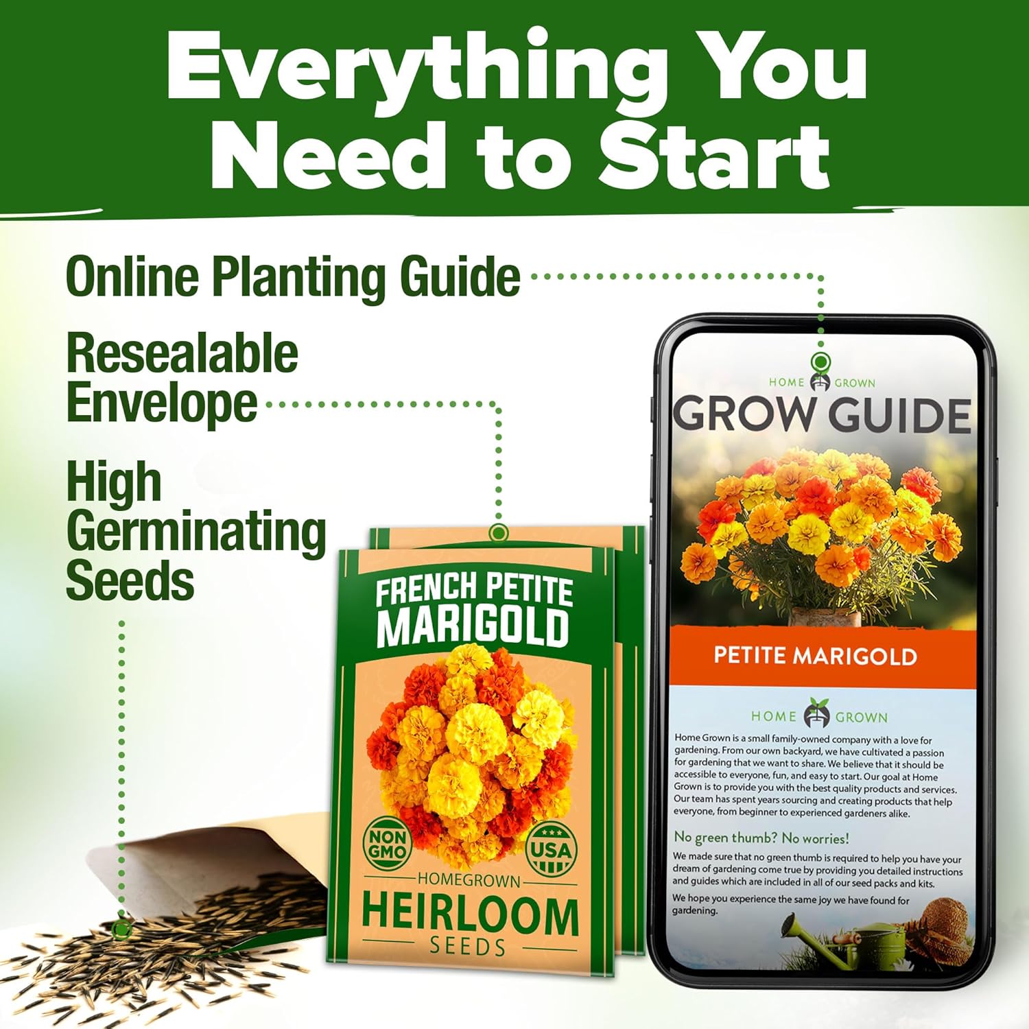 HOME GROWN Arugula Seed 2 Pack – 4350 Vegetable Seeds – Non GMO Ideal Seeds for Hydroponic Garden Indoor – Premium and Heirloom Arugula Seeds for Planting (Eruca vesicaria)