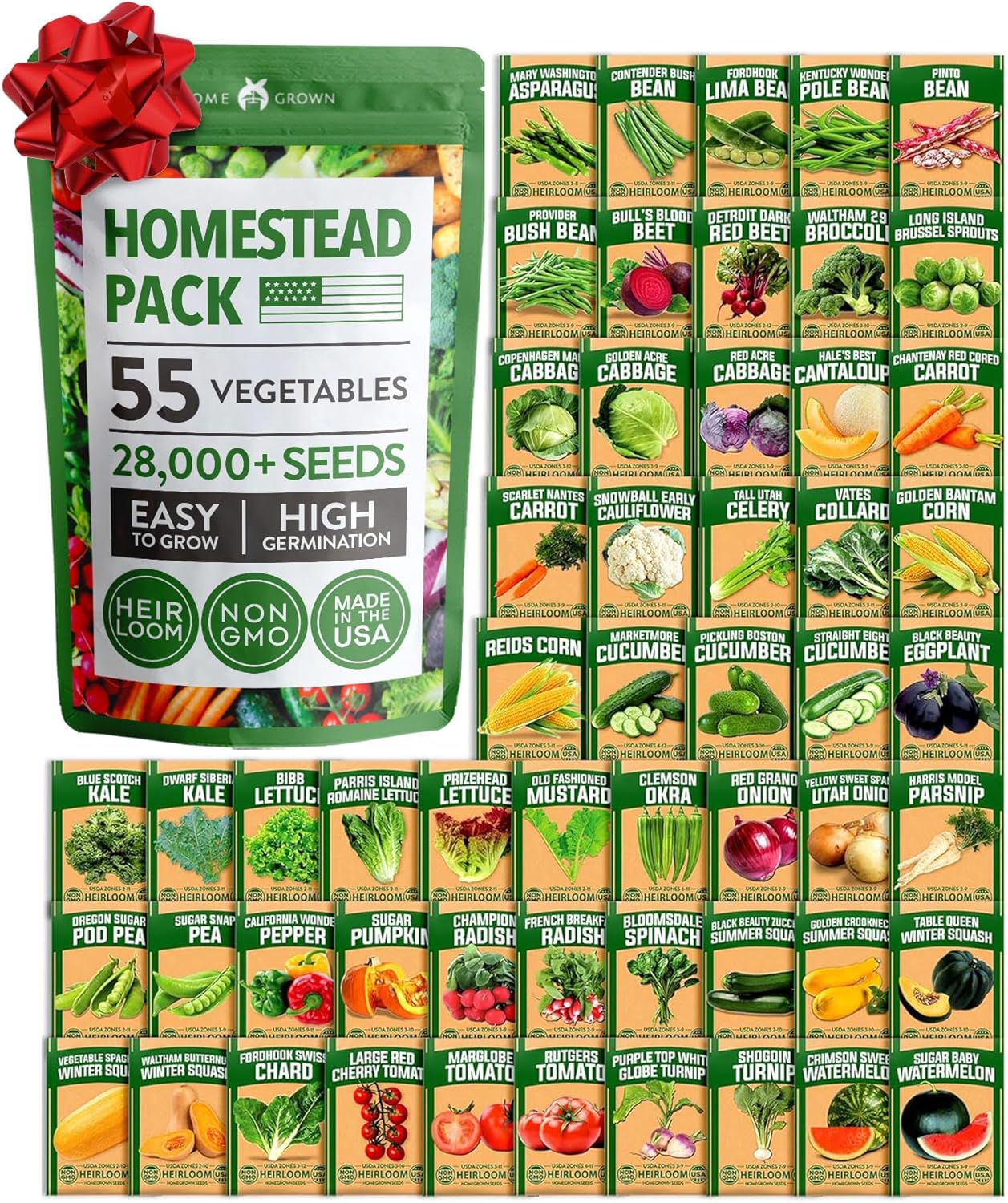 HOME GROWN Arugula Seed 2 Pack – 4350 Vegetable Seeds – Non GMO Ideal Seeds for Hydroponic Garden Indoor – Premium and Heirloom Arugula Seeds for Planting (Eruca vesicaria)