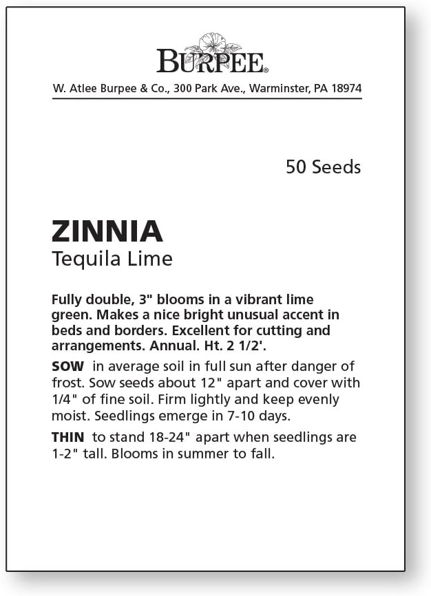 Burpee Cut & Come Again Zinnia Seeds 175 seeds