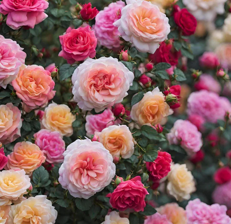 Over 100 mixed heirloom rose seeds | 16 shrub perennial varieties - Easy to grow