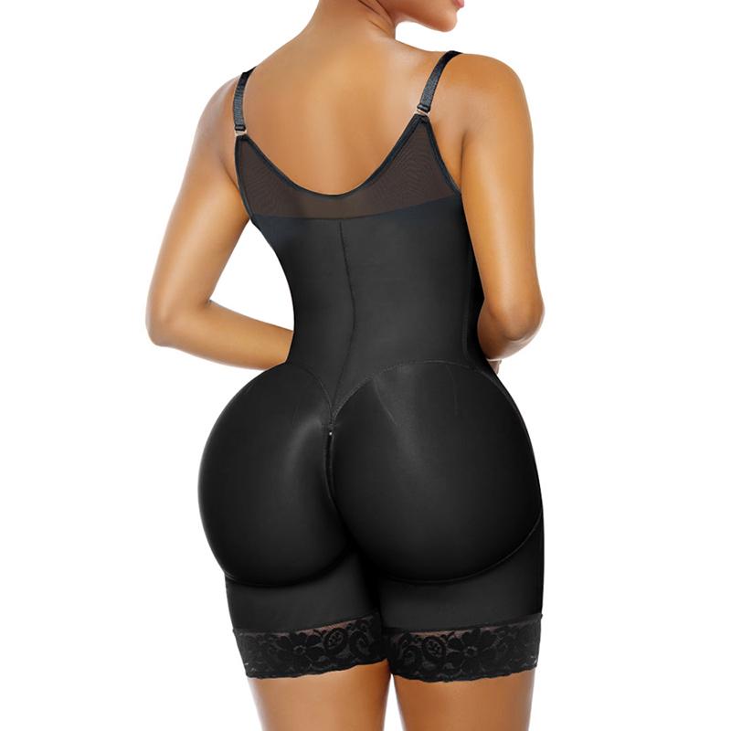 Women’s YIANNA Fajas Colombianas shapewear  Tummy Control Butt Lifter Shaper with Zipper Crotch detachable shoulder strap