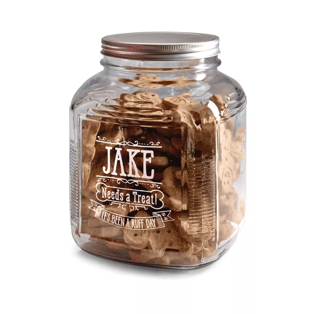 Personalized Glass Treat Jar