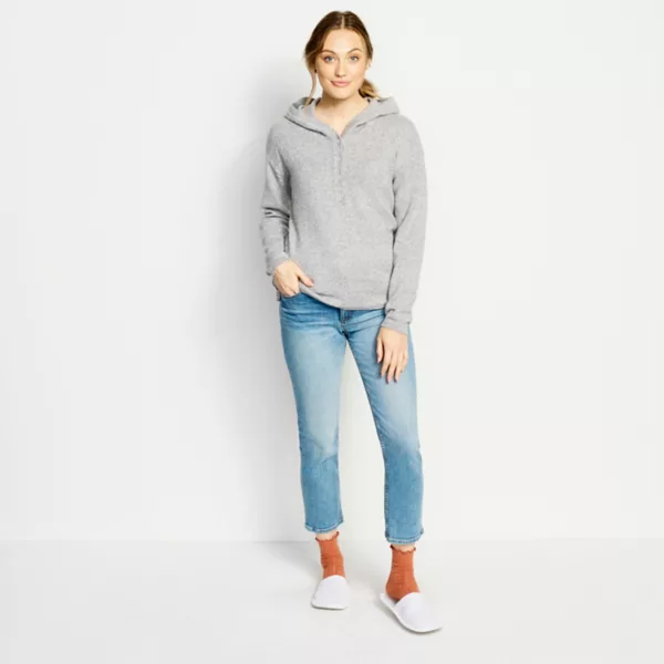 Classic Tipped Henley Hoodie