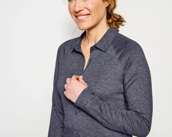 Women's DriCast™ Long-Sleeved Button-Front