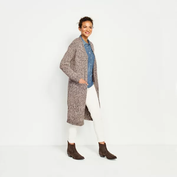 Marled Sweater Duster