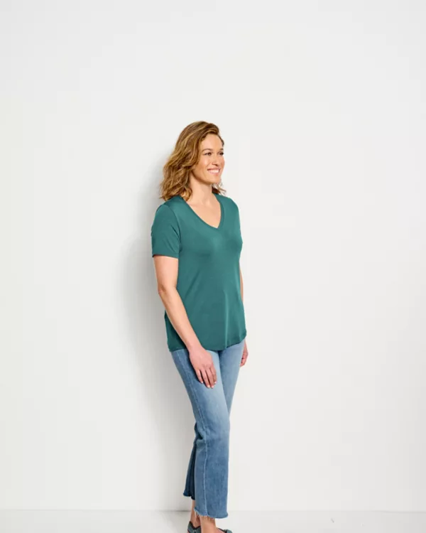 Perfect Relaxed V-Neck Short-Sleeved Tee