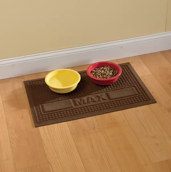 Personalized Recycled Water Trapper® Grid Pet Placemat