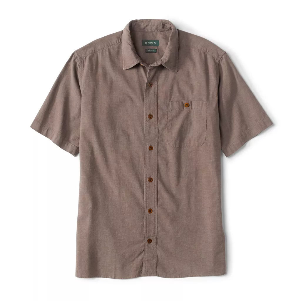 Hemp/TENCEL Stretch Short-Sleeved Shirt