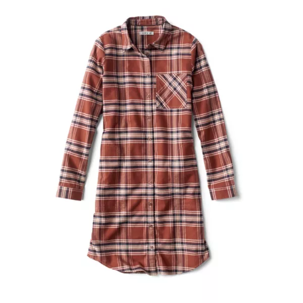 Lodge Flannel Shirt Dress