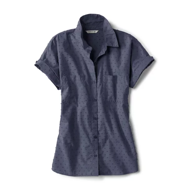 Easy Solid Short-Sleeved Camp Shirt