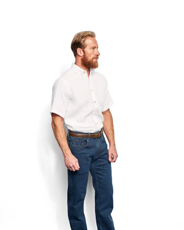 Pure Linen Short-Sleeved Shirt
