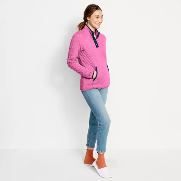 Women's Outdoor Quilted Snap Sweatshirt