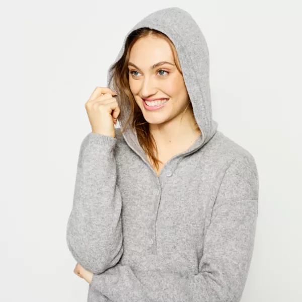 Classic Tipped Henley Hoodie