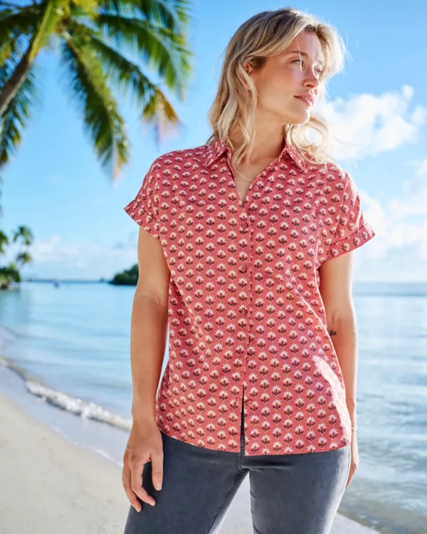 Easy Printed Short-Sleeved Camp Shirt