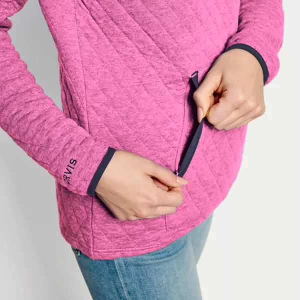 Women's Outdoor Quilted Snap Sweatshirt