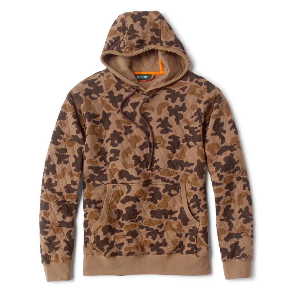 Outdoor Quilted Hooded Sweatshirt