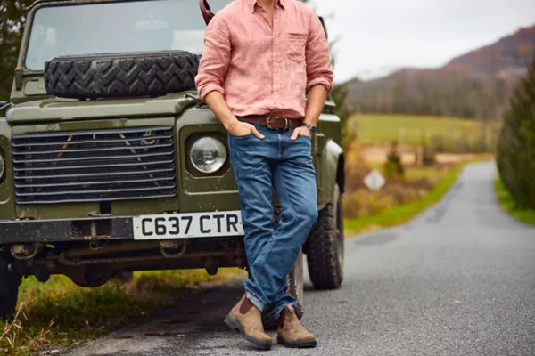 Saddle-Leather Jeans Belt