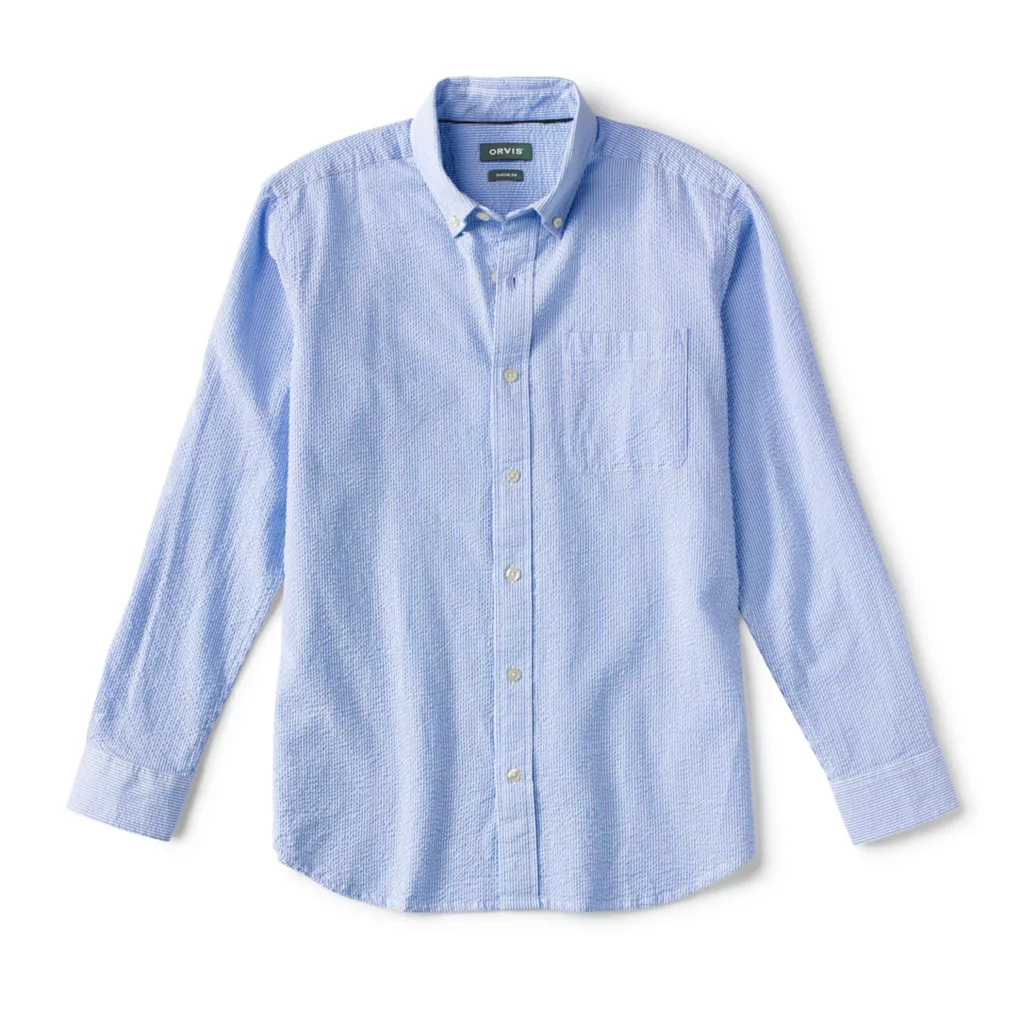 Seersucker Long-Sleeved Shirt