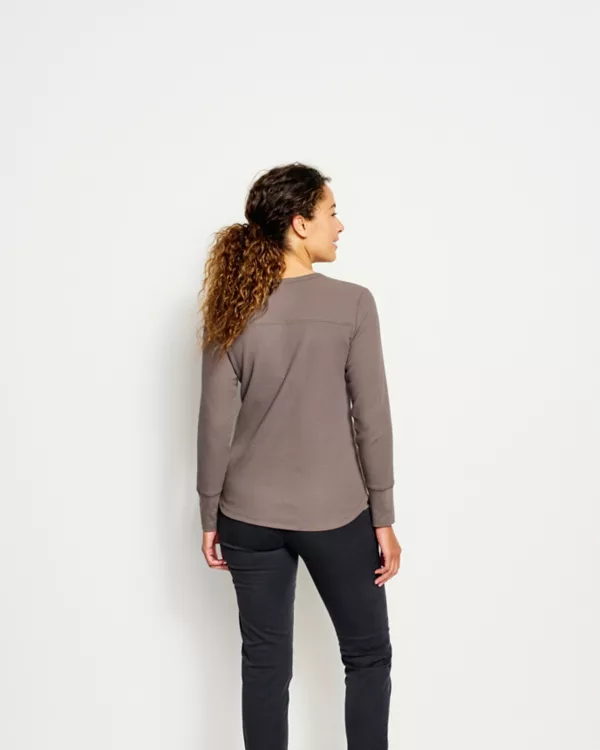 Fireside Waffle Long-Sleeved Crew