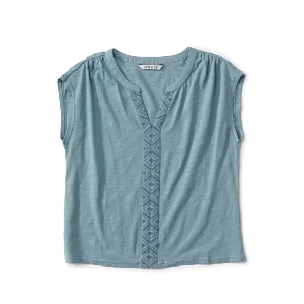 Fresh Air Embroidered Dolman Top