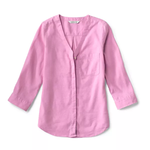 Women's Performance Linen Three-Quarter-Sleeved Shirt