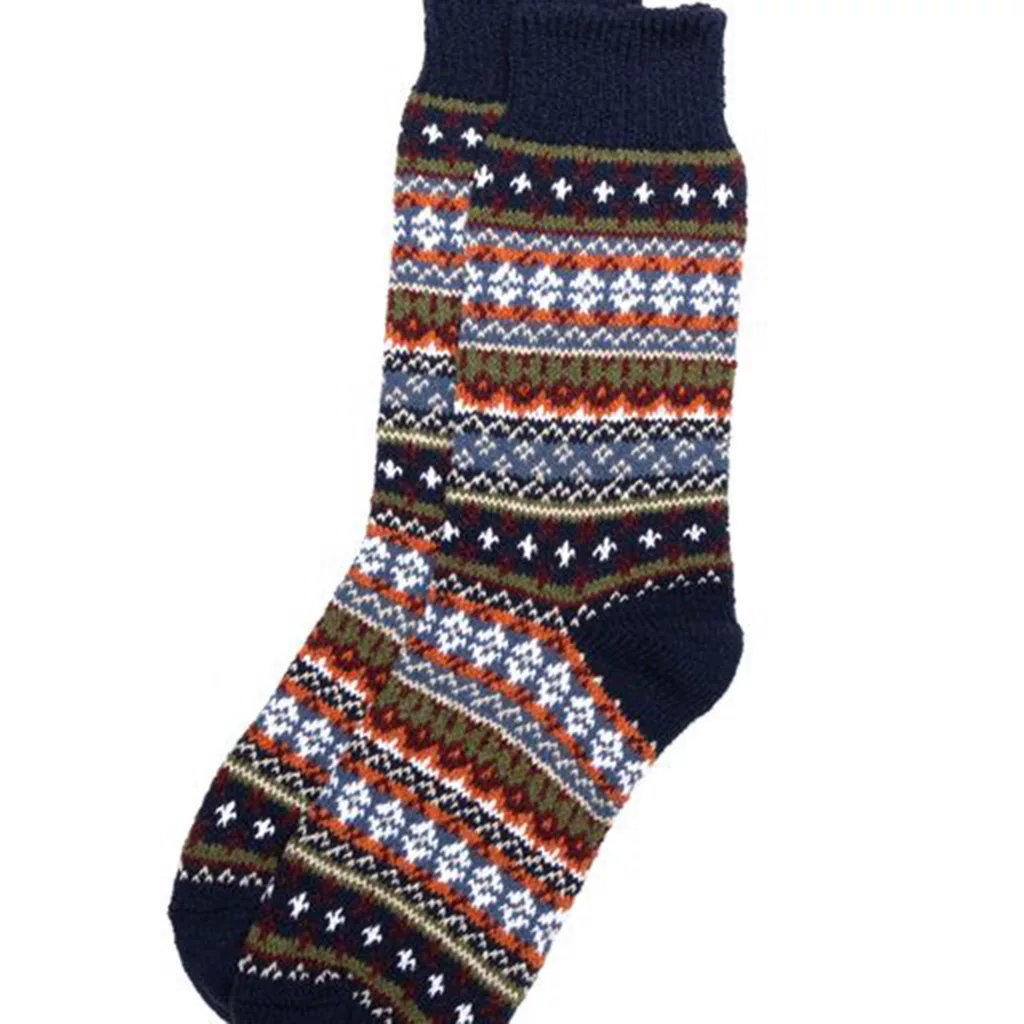 American Trench Cotton Fair Isle Socks
