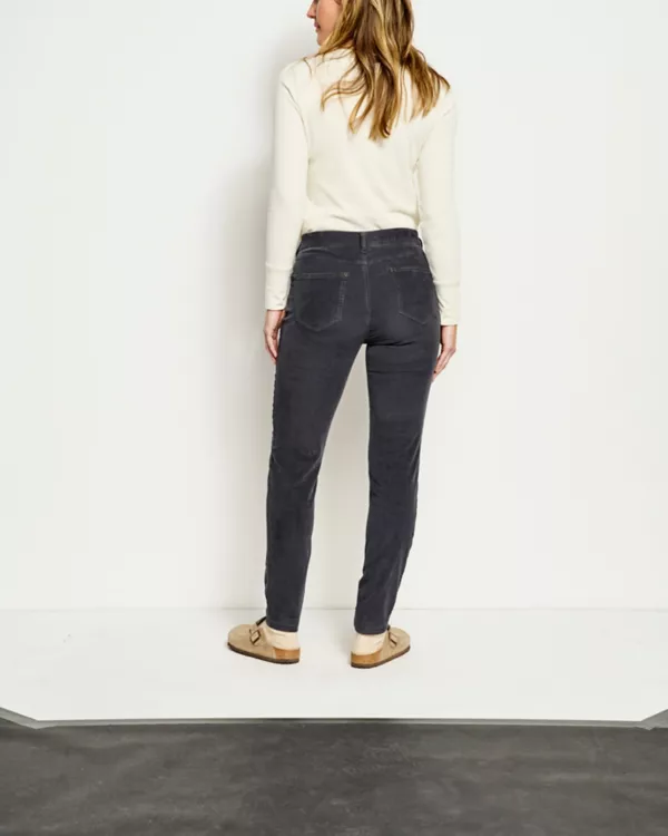 Stretch Corduroy Natural Fit Skinny-Leg Pants
