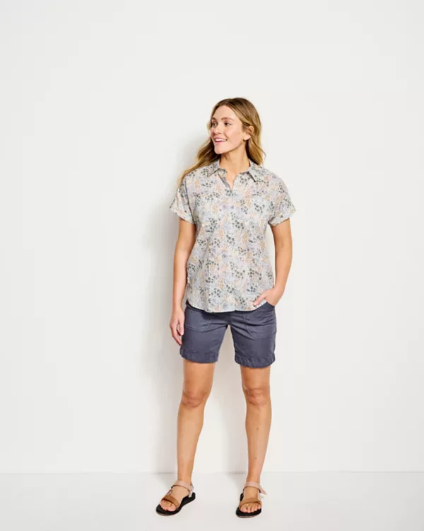 Easy Printed Short-Sleeved Camp Shirt