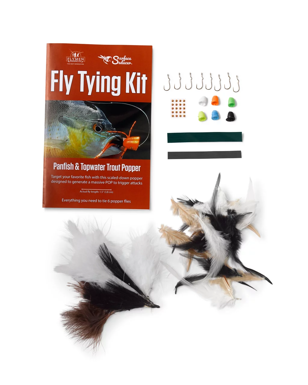 Surface Seducer Panfish & Topwater Trout Popper Fly-Tying Kit
