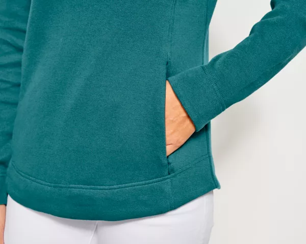 Signature Print-Trim Sweatshirt