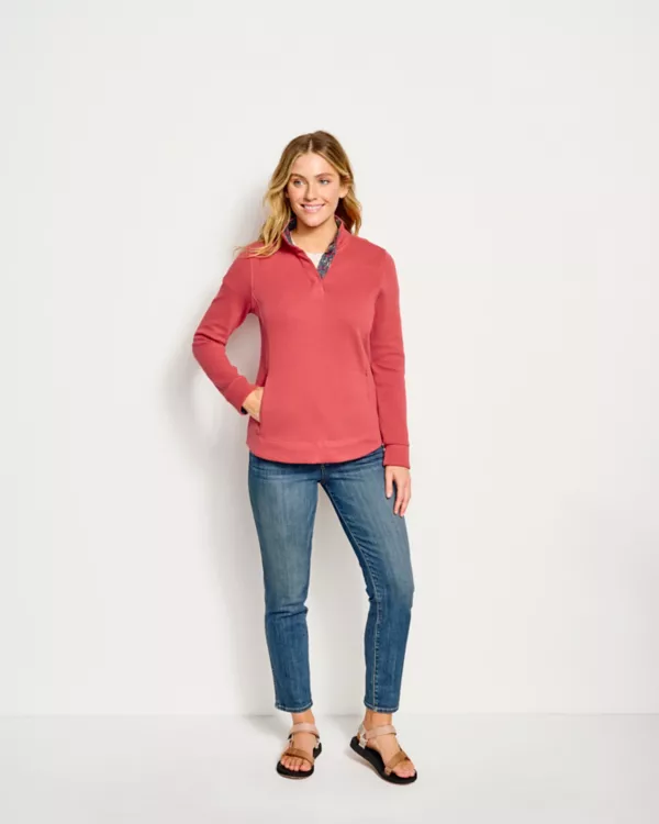 Signature Print-Trim Sweatshirt