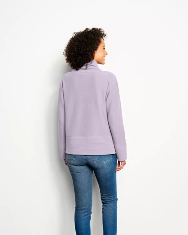 Textured Cowl Sweatshirt