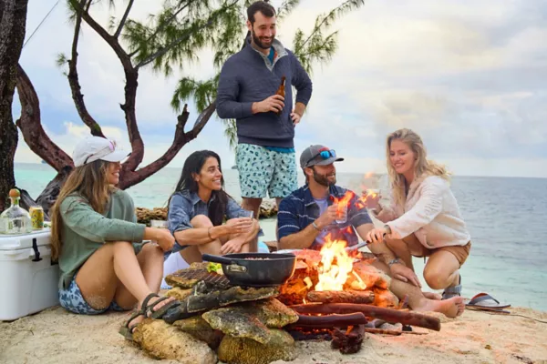 Outdoor Quilted Snap Sweatshirt