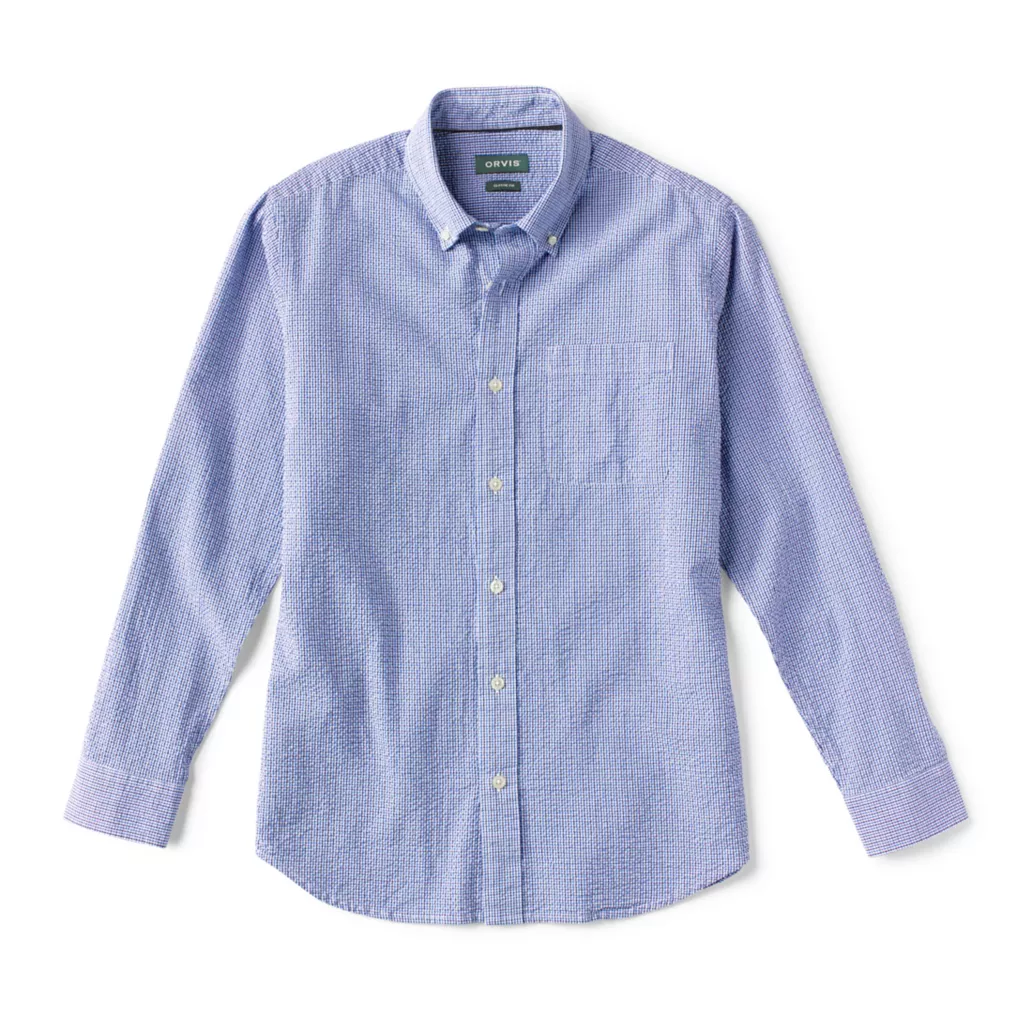 Seersucker Long-Sleeved Shirt