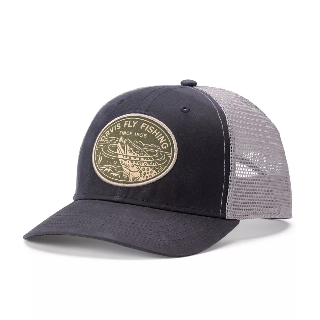 Waxed Cotton Trout Sip Trucker Hat