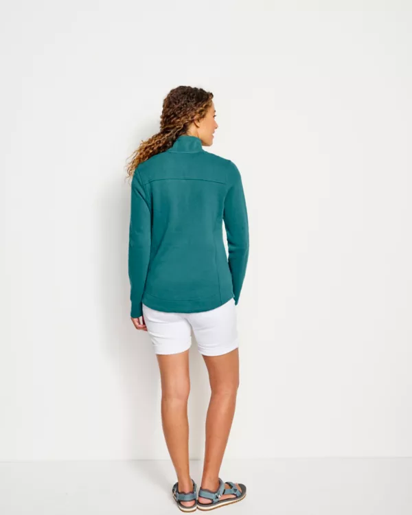 Signature Print-Trim Sweatshirt