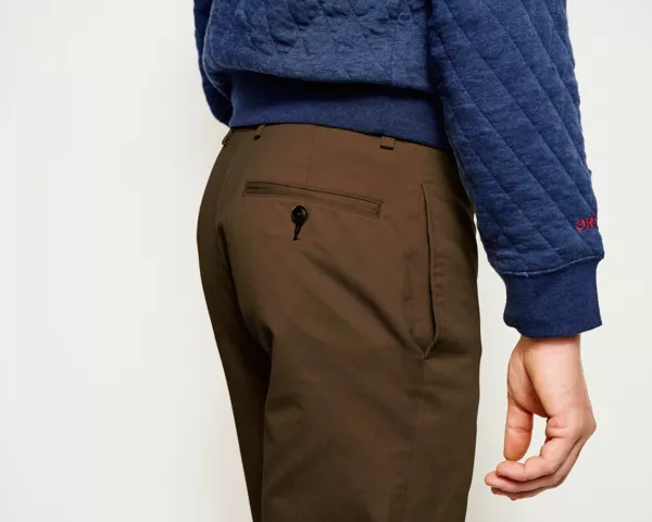 Ultimate Khakis Trim Fit Plain Front