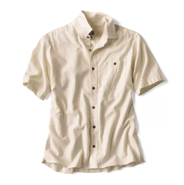 Hemp/TENCEL Stretch Short-Sleeved Shirt