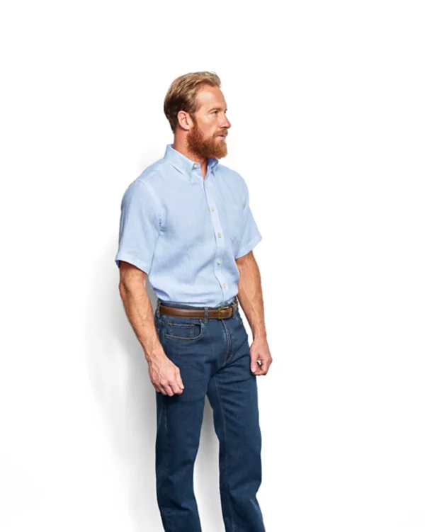 Pure Linen Short-Sleeved Shirt