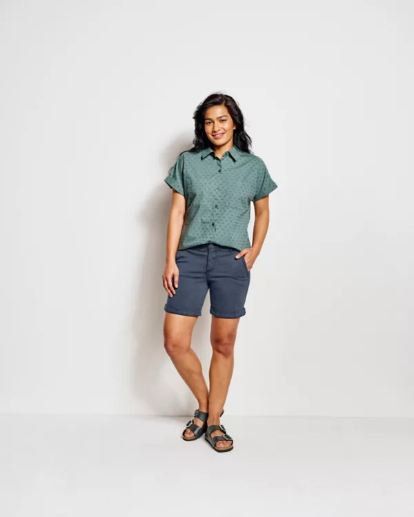 Kut from the Kloth® Stretch Twill Catherine Boyfriend 7" Shorts