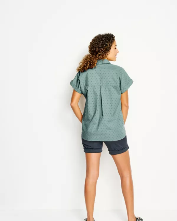 Easy Solid Short-Sleeved Camp Shirt