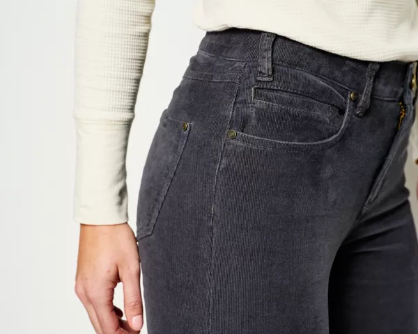 Stretch Corduroy Natural Fit Skinny-Leg Pants