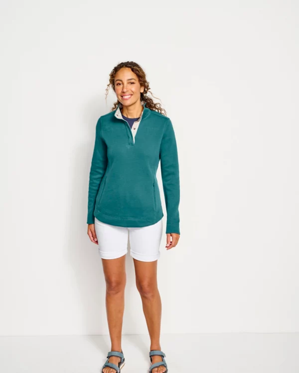 Signature Print-Trim Sweatshirt