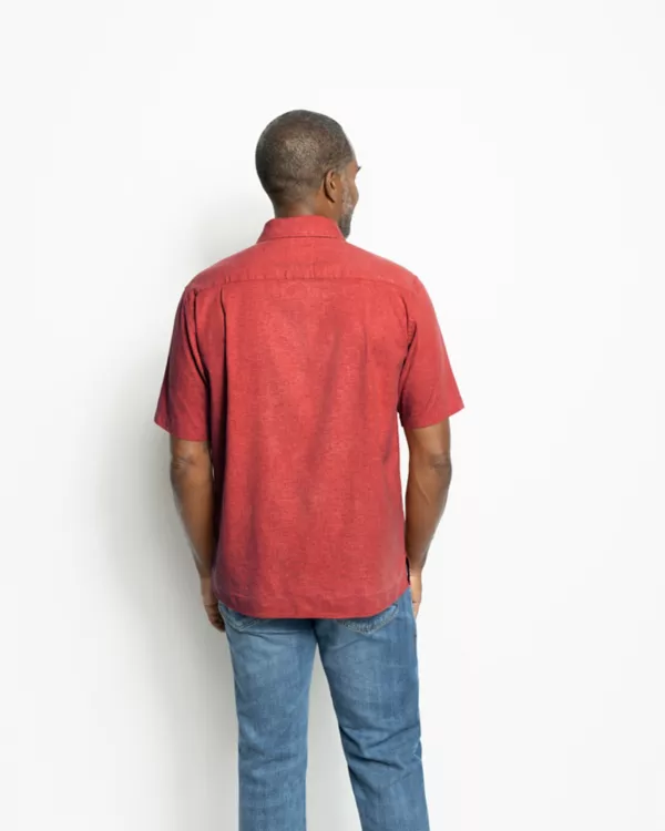 Hemp/TENCEL Stretch Short-Sleeved Shirt