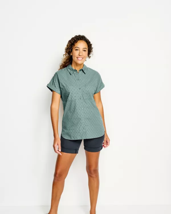 Easy Solid Short-Sleeved Camp Shirt